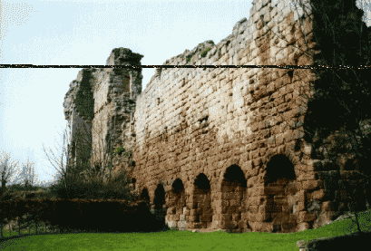 Rosslyn Castle wall